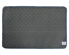 Heart Home Rhombus Design Soft, Lightweight Velvet Door Mats for Entry, Patio, Porch, Bedroom, Living Room (Blue)-50HH01090