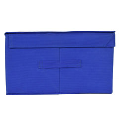 Kuber Industries Disney Tram Mickey Print Non Woven 2 Pieces Fabric Foldable Shirt Cover Storage Organizer Box with with Lid, Extra Large (Royal Blue)-KUBMART1726