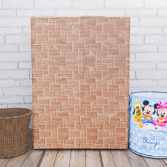 Heart Home Washing Machine Cover | Brick New Check Design Washing Machine Cover | PVC Top Load Semi-Automatic Washing Machine Cover | Golden