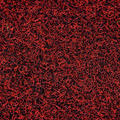 Kuber Industries Double Shade Thread Rubber Anti Slip Door Mat (Red and Black, 16" x24'') - CTKTC039953