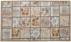 Kuber Industries Flower Design PVC Fridge/Refrigerator Top Cover (Cream)-CTKTC32709