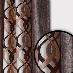 Kuber Industries Curtain|Door Curtain 7 Feet|Black Out Curtain for Door|Faux Silk Curtains with Eyelet|Set of 2 (Multicolor)