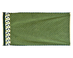 Heart Home Multiuses Tringle Printed Soft Cotton Bath Towel, 30"x60" - Pack of 4 (Green)