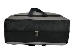 Kuber Industries Canvas Multi-Purpose Storage Bag/Clothing Storage Organizer,Set of 2 (Black & Grey)