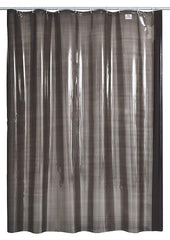 Heart Home 0.30mm Stain Resistant, No Odor Clear Waterproof PVC Shower/AC Curtain, 8 Feet (Black Transparent)-HS_38_HEARTH21469