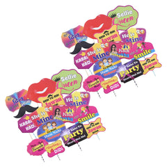 Heart Home Party Photo Props | Cardboard Cupcake Picks |Decorations Supplies for Farewell | Birthday Party | Theme Cupcake Topper | 28 Pieces | PP-8038 A | Multicolor