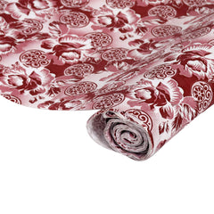 Kuber Industries Kitchen Drawer/Cabinet Shelf Mat|Flower Design with PVC Material|Adjustable Size 5 MTR Roll 5 Mtr Roll (Cream)-CTKTC040186, Polyvinyl Chloride