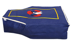 Heart Home Dot Printed Blouse Cover Wardrobe Organiser Clothes Storage Bag (Blue)-HS_38_HEARTH20973