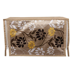 Kuber Industries Cotton 1 Piece Microwave Oven Cover 23 LTR (Gold) -CTKTC05733