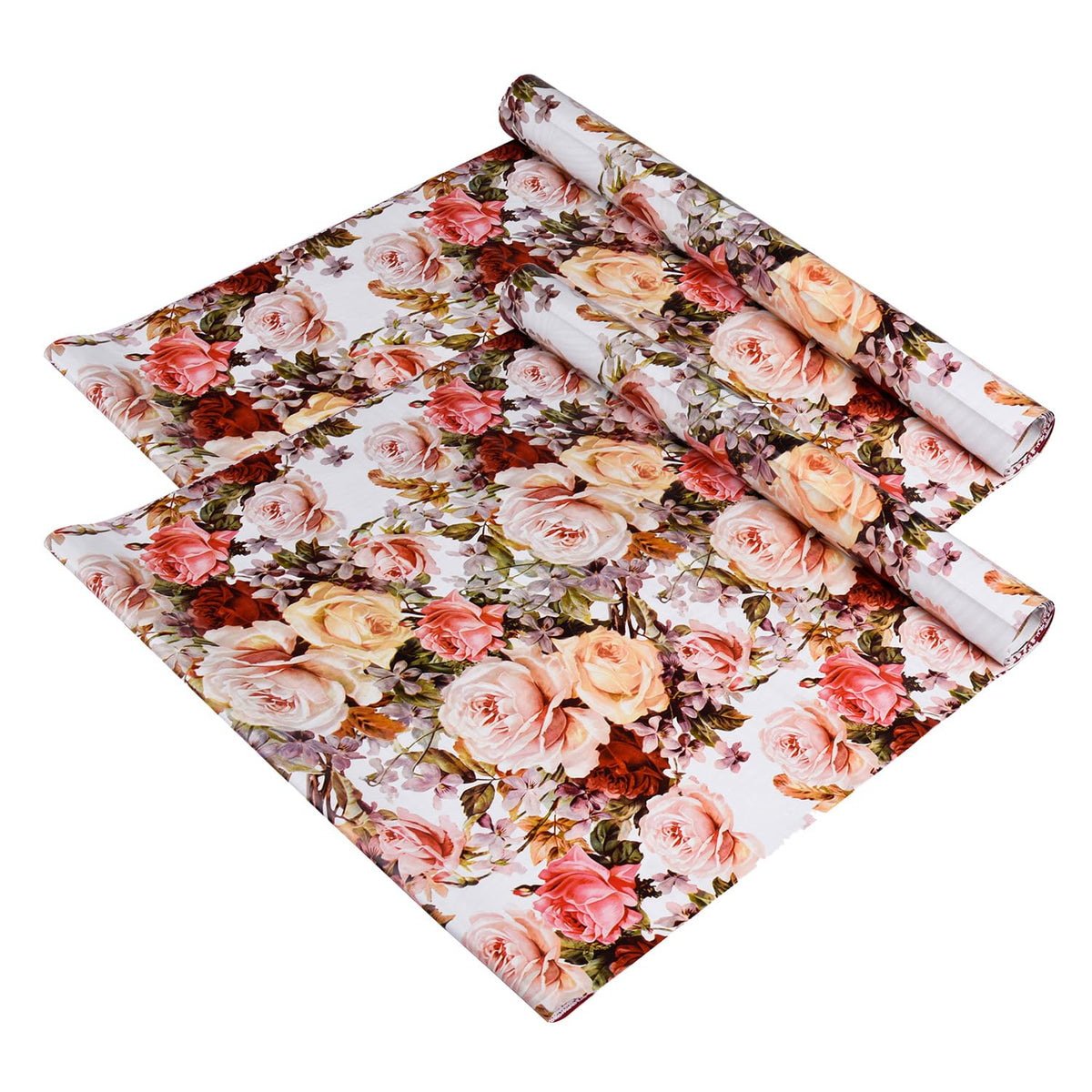 Heart Home Shelf Liner | Kitchen Cabinet Shelf Protector | Kitchen Liners for Cabinets and Drawers | Drawer Liner Mat | Rose Shelf Liner Cabinet Mat | 3 MTR | Pack of 2 | White