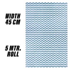 Heart Home Shelf Liner | EVA Kitchen Cabinet Shelf Mat | Anti-Slip Bathroom Mat | Fridge Mat | Table Mat | Zig Zag Design Wardrobe Mat | 5 Meter | Green