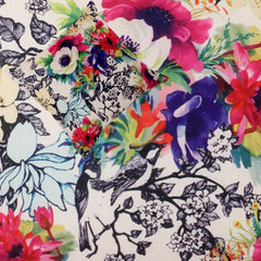 Heart Home Cushion Cover|Sofa Cushion Covers|Flower Print Sitting Cushion Cover|Polyester Cushion Filler|16x16 Inch|Set of 5 (Multicolor)