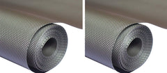 Kuber Industries 2 Pieces Multipurpose Diamond Textured Super Strong Anti-Slip Mat Liner,Size 45X500 Cm (5 Meter Roll, Grey) - CTKTC45452