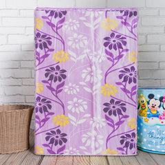 Heart Home Washing Machine Cover | Flower Print Washing Machine Cover | Knitting Polyester | Top Load Fully-Automatic Washing Machine Cover | Purple