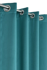 Kuber Industries Polyester Decorative 7 Feet Window Curtain Darkening Blackout | Drapes Curtain with 8 Eyelet for Home & Office (Aqua)