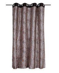 Heart Home Polyester Decorative 7 Feet Door Curtain|Tree Branches Print Blackout Drapes Curatin with 8 Eyelet for Home & Office, Pack of 2 (Coffee)