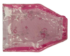 Heart Home Floral Print PVC Blouse Cover/Wardrobe organizer/Clothes Cover For Blouse- Pack of 2 (Pink) 52HH3882