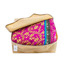 Kuber Industries 3 Pieces Non Woven Multi Saree Cover Set