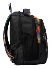 Kuber Industries Disney Mickey Mouse Print School Bag/Backpack|Solid Disney Print & Waterproof Polyester Material|2 Comparment with 2 Front Pockets|Size 28 x 17 x 36 CM (Black)