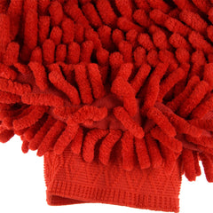 Heart Home Chenille Mitts|Microfiber Cleaning Gloves|Inside Waterproof Cloth Gloves|100 Gram Weighted Hand Duster|Chenille Gloves for Car|Glass|Pack of 5 (Red)