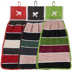 Kuber Industries Hanging Cotton 3 Pieces Cotton Washbasin Napkin/Hand Towel for Kitchen and Bathroom (Multi) - CTKTC045569