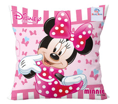 Heart Home Disney Printed Microfiber Filled Floor Cushion, Decorative Throw Pillow, Home Decor Pillow, Sofa/Bed Cushion,16"x16"(Pink),HHEART015868