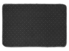 Heart Home Strips Design Cotton Door Mat for Porch/Kitchen/Bathroom/Laundry Room, 24"x16" Pack of 2 (Grey) 52HH3955