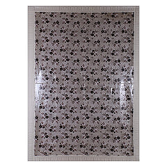 Heart Home Rose Design Waterproof Dining Table Cover|Tabletop for Home Decoration with Cream Lace Border, 60X90 inch (Cream)