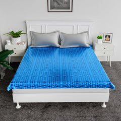 Kuber Industries Baby Plastic Sheet/Sheet,Waterproof Bedsheet (6.5 Ft X 6.5 Ft) Plastic/PVC Code-Kmt04(Blue)