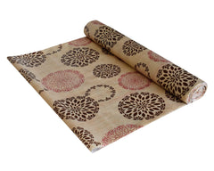 Kuber Industries Rangoli Printed Shelf Liners for Kitchen Shelves|Water Proof DustProof|5 MTR Roll & Easy to Cut|Size 500 x 45 cm (Sand),Standard,49KM0394