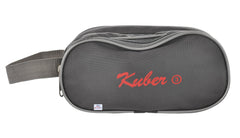 Heart Home Toilerty bag, Shaving Kit, Cosmetic Bag For Travel Accessories With 3 Zipper Comparments & Carrying Strip (Grey)-HS43HEARTH26611