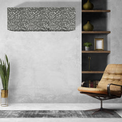 Kuber Industries 3D Design 2 Piece PVC Split Indoor and Outdoor AC Cover for 1.5 Ton Capacity - Grey (CTKTC01711), Standard