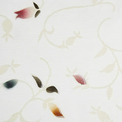 Kuber Industries Leaf Design Cotton 4 Seater Center Table Cover - Cream - CTKTC22315
