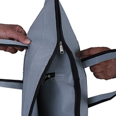 Kuber Industries Coat Cover|Foldable Blazer Cover|Suit Cover With Zipper Closure|Cloth Organizer For Dust Proof Jacket|Pack of 2 (Grey)