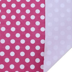 Heart Home Multiuses Dot Print Shelf Liners for Kitchen Shelves, cupboards, Wardrobe, Drawer, 10 Mtr (Pink) 52HH4082