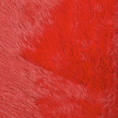 Heart Home Fluffy Shag Rug Bedside Runner for Home Décor (Red)-HS40HEARTH23989
