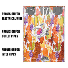 Heart Home Washing Machine Cover | Fruit Print Washing Machine Cover | PVC | Front Load Washing Machine Cover | Multi