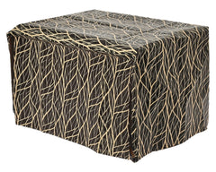 Heart Home PVC Leaf Printed Microwave Oven Cover,25 LTR. (Brown)-50HH01246