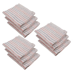 Kuber Industries Floor Cleaning Pocha | White Lining Khadi Duster Cloth | Cotton Reusable Sweeping Cloth For Home | Kitchen | Large | 28x28 Inch | Pack of 9 | White