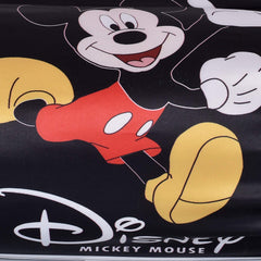 Kuber Industries Disney Mickey Print Silk Special Long Crush Pillow Cover- Set of 2, Black-KUBMART0181