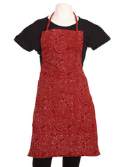 Kuber Industries Cotton 2 Piece Kitchen Apron with Front Pocket Set - Multicolour