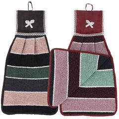Kuber Industries Hanging Cotton 2 Pieces Cotton Washbasin Napkin/Hand Towel for Kitchen and Bathroom (Multi) - CTKTC45552