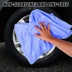 Heart Home Cleaning Towel | Reusable Cleaning Cloths for Kitchen | Duster Towel for Home Cleaning | 400 GSM Cleaning Cloth Towel for Car | Bike | 50x70 | Pack of 3 | Blue