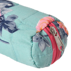 Kuber Industries Flower Printed Single Rod Cotton Bangle/Watch/Bracelet Organizer- Pack of 2 (Green)-50KM0769