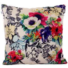 Heart Home Cushion Cover|Sofa Cushion Covers|Flower Print Sitting Cushion Cover|Polyester Cushion Filler|16x16 Inch|Set of 5 (Multicolor)
