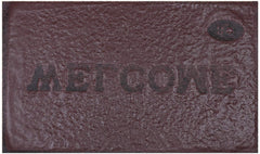 Kuber Industries CTKTC028994 PVC Anti Skid Welcome Door Mat (Brown and Maroon, Standard) -2 Pieces