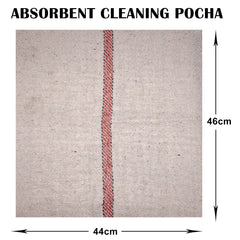 Kuber Industries Floor Cleaning Pocha | Plain Duster Cloth | Cotton Reusable Sweeping Cloth For Home | Small | Kitchen | 18x18 Inch | Pack of 6 | White