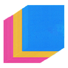 Heart Home Sponge Wipes | Washing Wipes Paper Towel | Sponge Cleaning Cloths for Kitchen | Reusable Sponge Wipe Cloths | Cleaning Sponges | 15x15 | 25 Piece Set | Multi