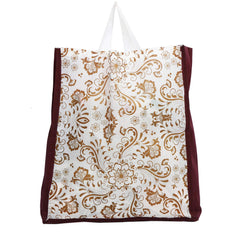 Kuber Industries 12 Pieces Non Woven Eco-Friendly Reusable Multipurpose Shopping Carry Bags (Maroon) - CTKTC30832