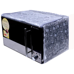 Heart Home 3D Stone Design PVC Transparent Microwave Oven Full Closure Cover for 23 Litre (Transparent) - CTHH7202